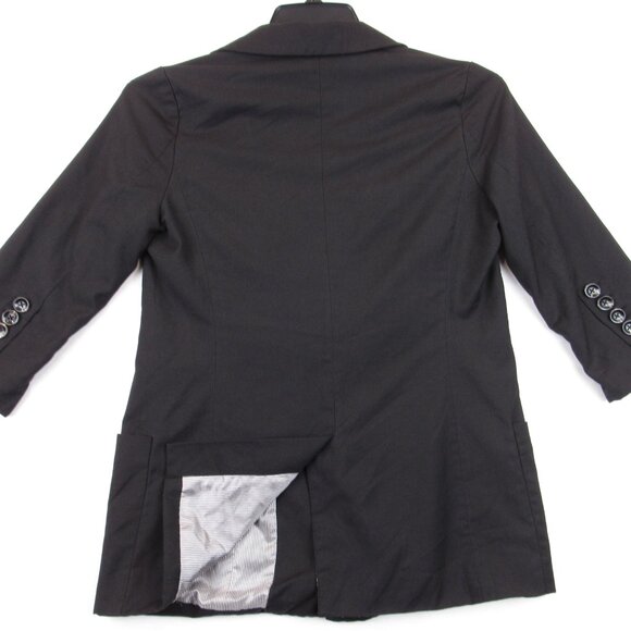 XXI Blazer Jacket Junior's Size M Black Lined 1 Button Party Formal Blazer - Picture 4 of 14